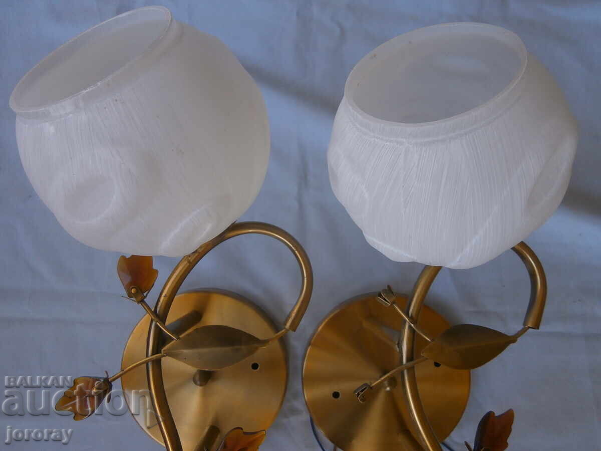 Pair of light fixtures with price 25.00 BGN | € 12.78 Pair of light fixtures with price 25.00 BGN | € 12.78
