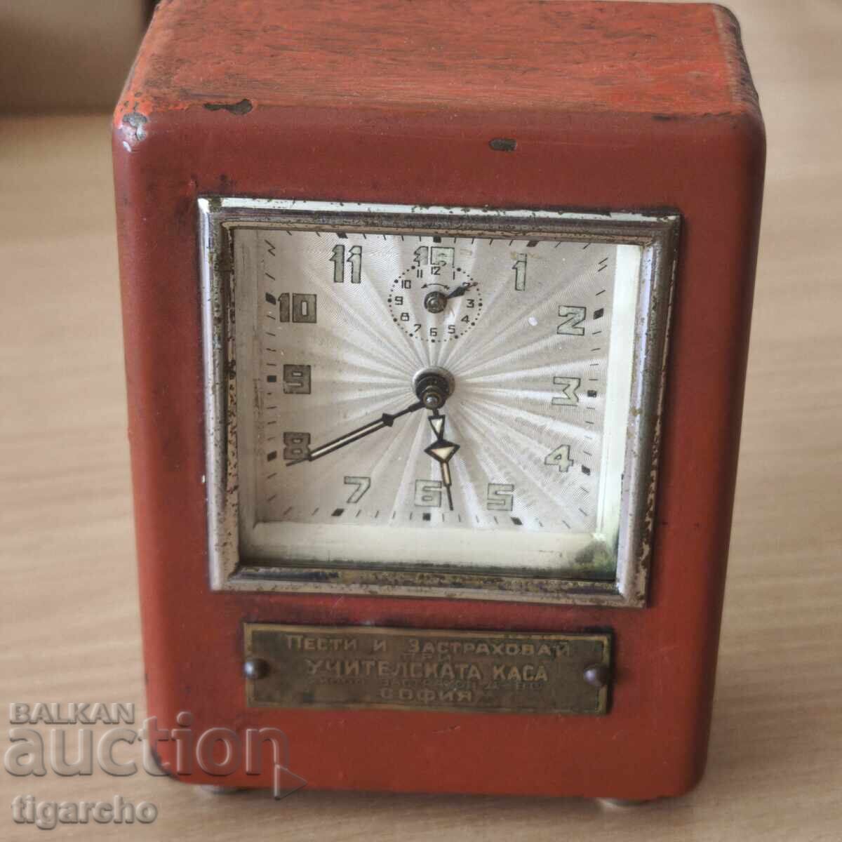 Old piggy bank clock