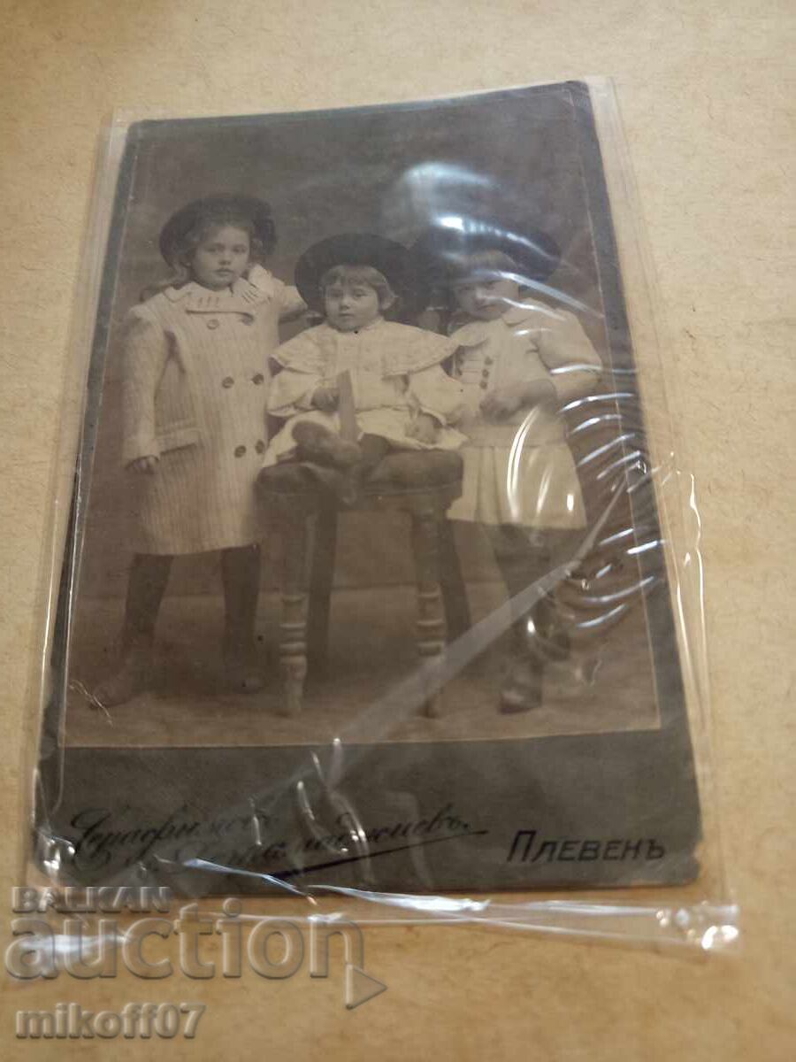 Φωτογραφία χαρτόνι φωτογραφία Σεραφίμοφ και Ντογραματσίεφ Πλέβεν