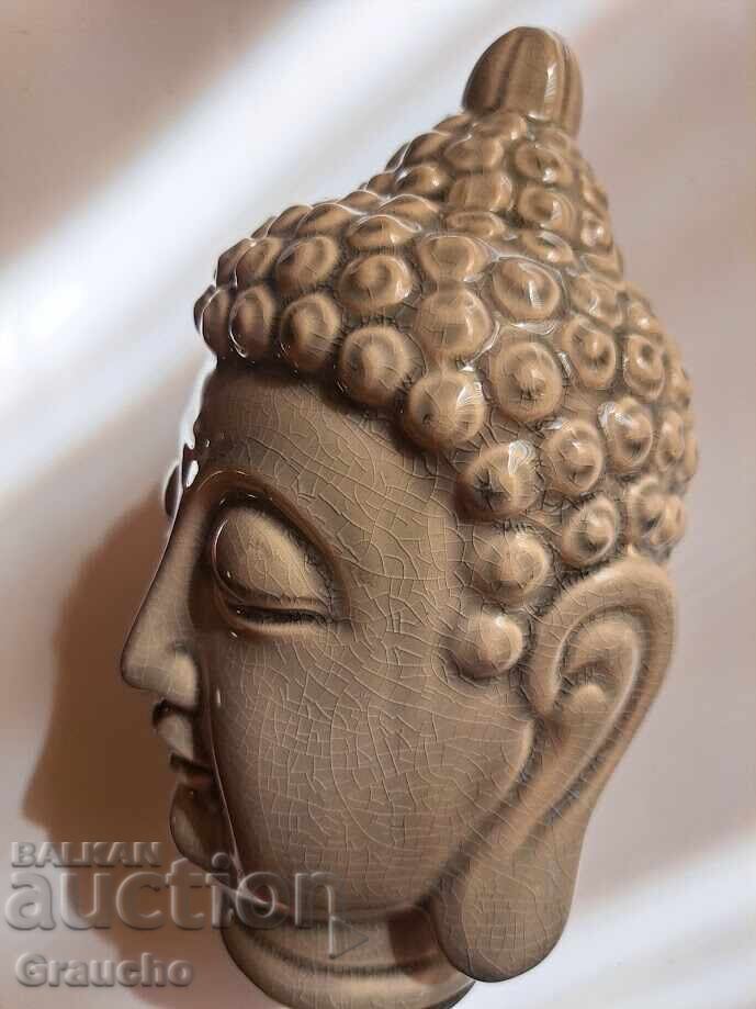 Buddha din porțelan masiv cu efect craquelé - 5