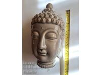 Buddha din porțelan masiv cu efect craquelé