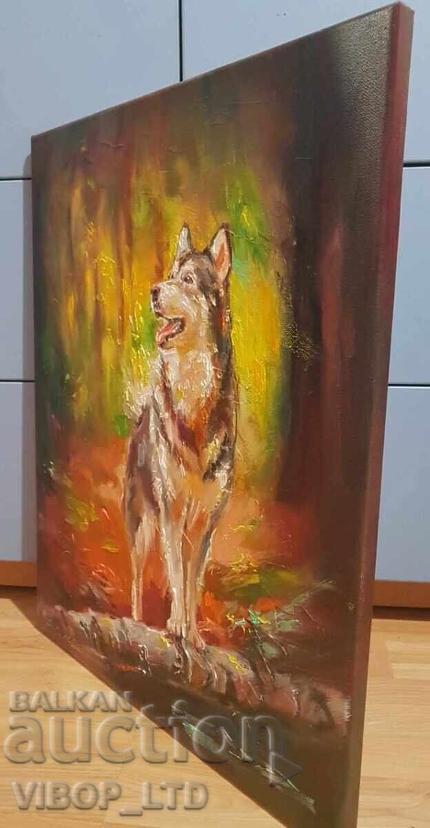 Delivery of Artist/painting WALK IN THE MOUNTAINS/50/40, oil/canvas/signed Delivery of Artist/painting WALK IN THE MOUNTAINS/50/40, oil/canvas/signed