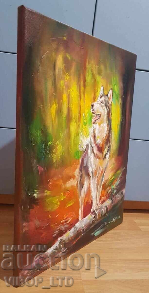 Artist/painting WALK IN THE MOUNTAINS/50/40, oil/canvas/signed - 5 Artist/painting WALK IN THE MOUNTAINS/50/40, oil/canvas/signed - 5