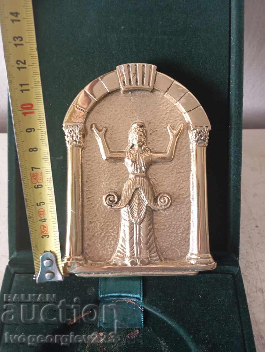 Παράδοση χάλκινη πλάκα - Θρακικός βασιλικός τάφος