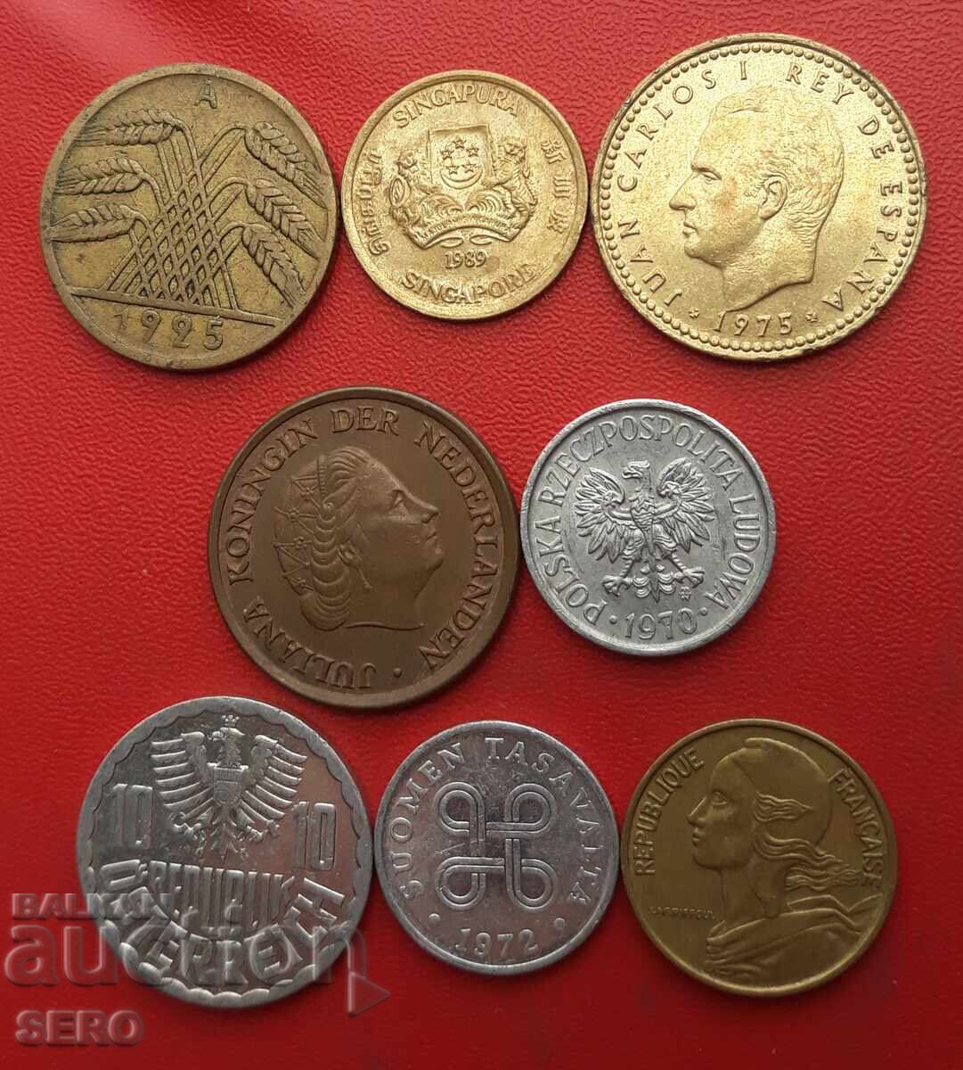 Μικτή παρτίδα 8 νομισμάτων με τιμή 1.00 BGN | € 0.51 Μικτή παρτίδα 8 νομισμάτων με τιμή 1.00 BGN | € 0.51