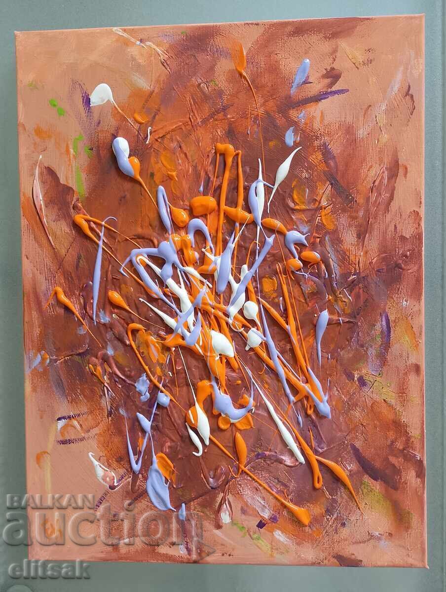 Абстрактна картина - акрилни бои