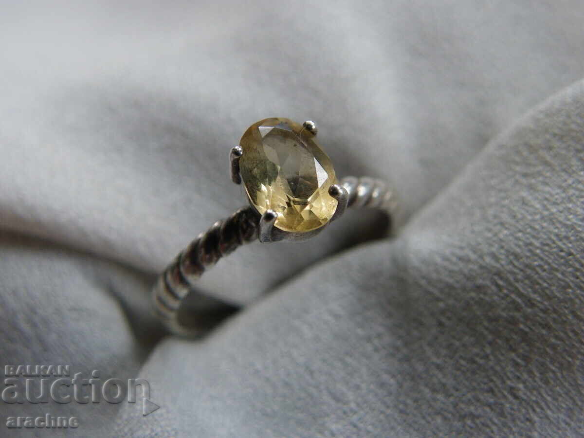 Ασημένιο δαχτυλίδι με ζαφείρι από The Genuine Gemstone Company - 6