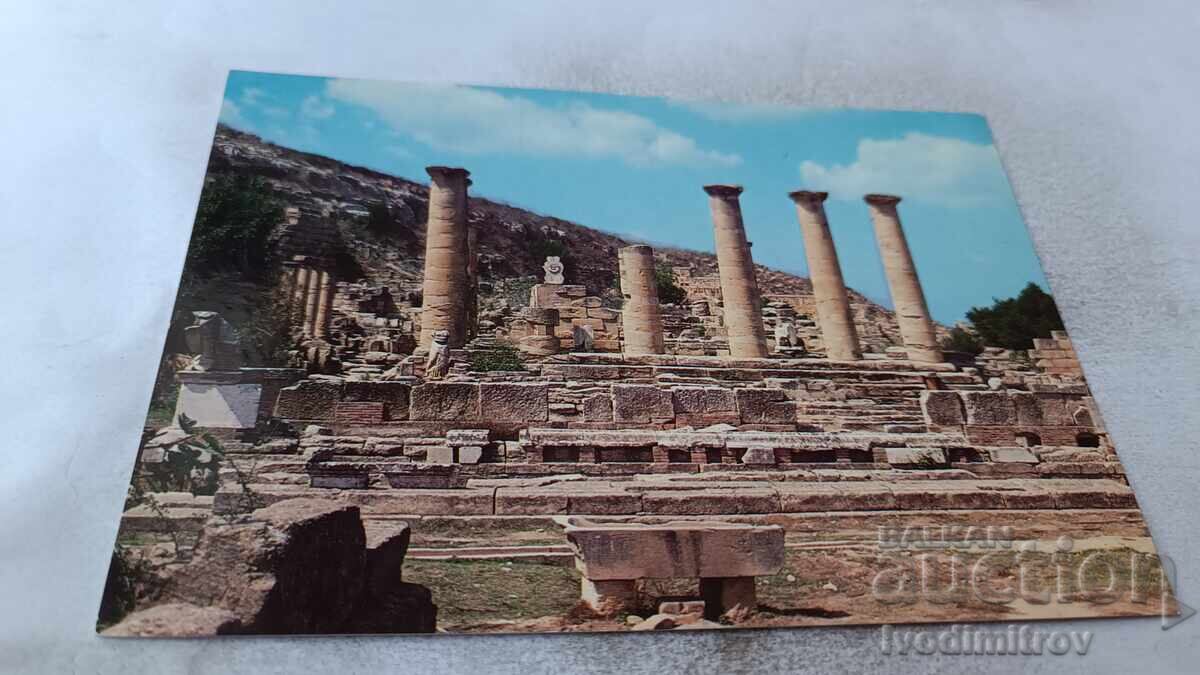Postcard Cirene Temple of Apollo 1986