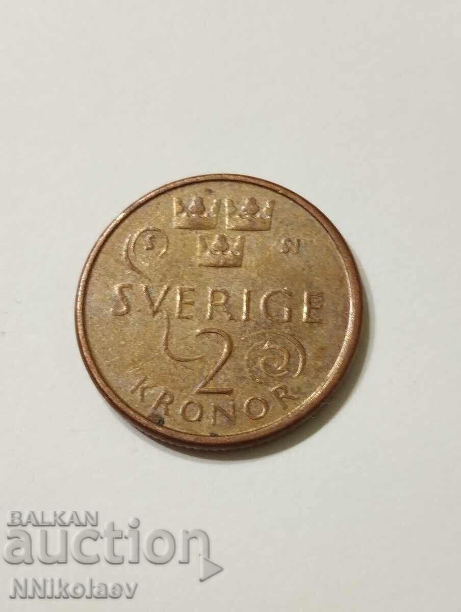 Sweden 2 kroner 2016 with price 2.00 BGN | € 1.02