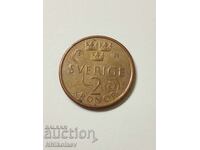 Швеция 2 крони 2016 г.