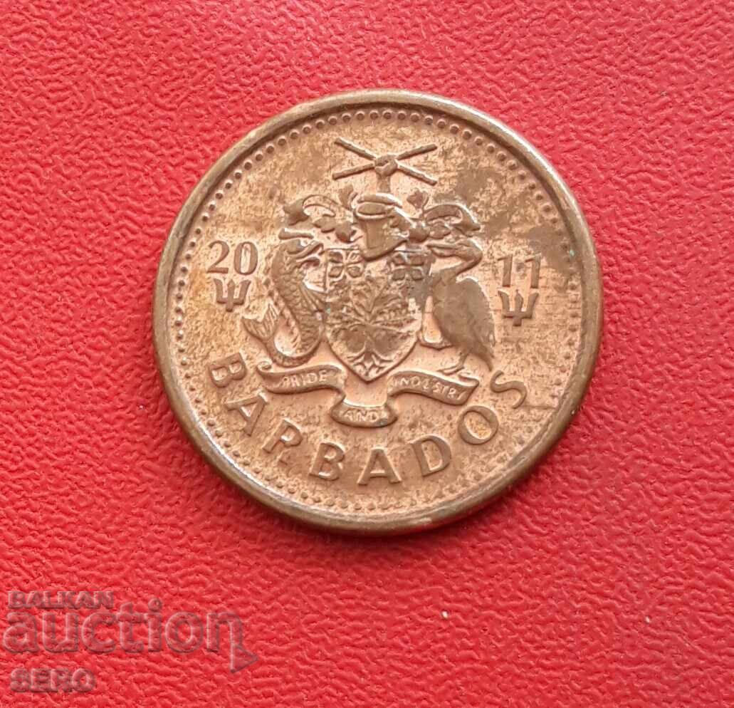 Island of Barbados-1 cent 2011 with price 0.60 BGN | € 0.31