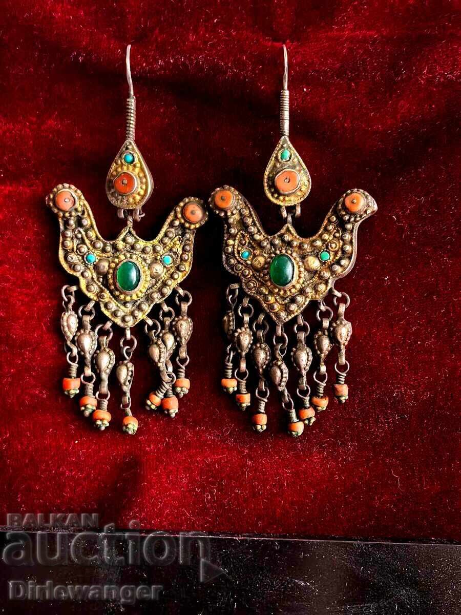 Аукцион Възрожденски обеци. Наушници. Сребро