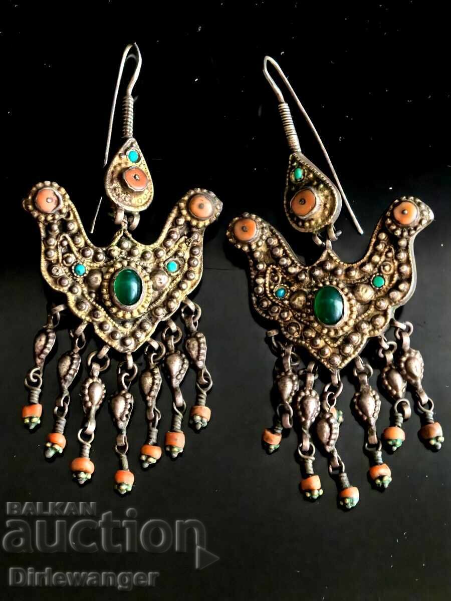 Възрожденски обеци. Наушници. Сребро