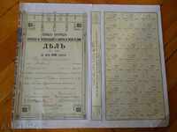 Acțiune - 100 zł. lewa / D - vo al vânzătorilor de tutun 1918