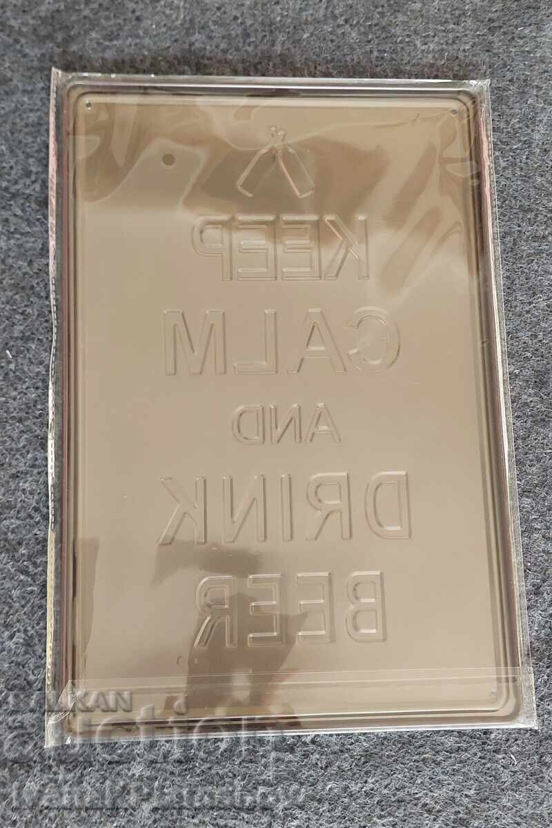 Παράδοση Μεταλλική πινακίδα για συλλέκτες καινούργια