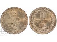 10 stotinki 1888 MS 64 PCGS 48890045
