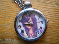 Ladies' quartz watch pendant