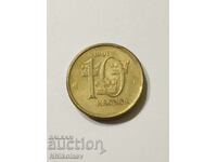 Швеция 10 крони 1991 г.
