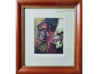 Tablou, grafică, "Noapte pestriță", pict. L. Georgiev, 1997