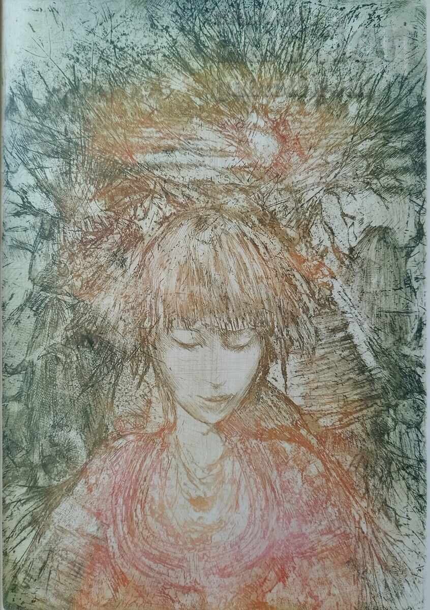 Painting, graphics, artist N. Atanasov, 2003 with price 190.00 BGN | € 97.15