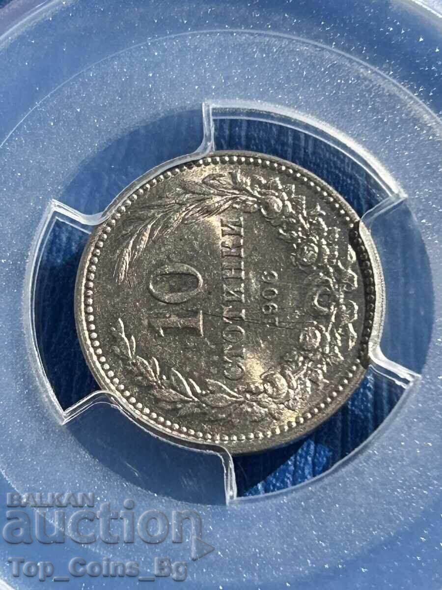 10 stotinki 1906 MS 62 PCGS 28687768 - 7