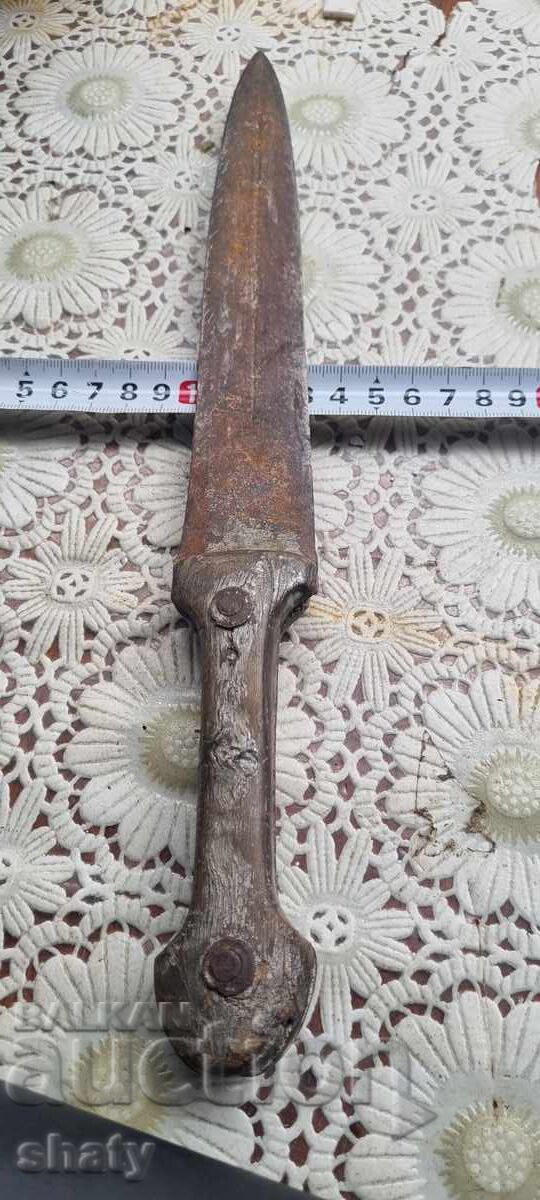 Παλιό μαχαίρι με λαβή από κέρατο - 6 Παλιό μαχαίρι με λαβή από κέρατο - 6