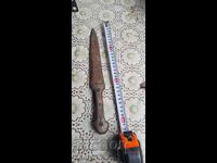 Παλιό μαχαίρι με λαβή από κέρατο