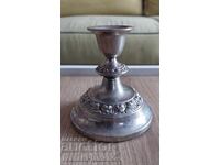 Silver-plated candlestick for connoisseurs