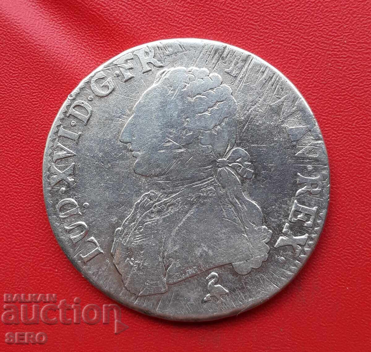 France - 1 Écu 1784 A - Paris with price 145.00 BGN | € 74.14