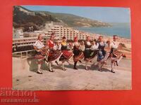 BULGARIA TRAVEL POSTCARD ALBENA 1976 FRANCE