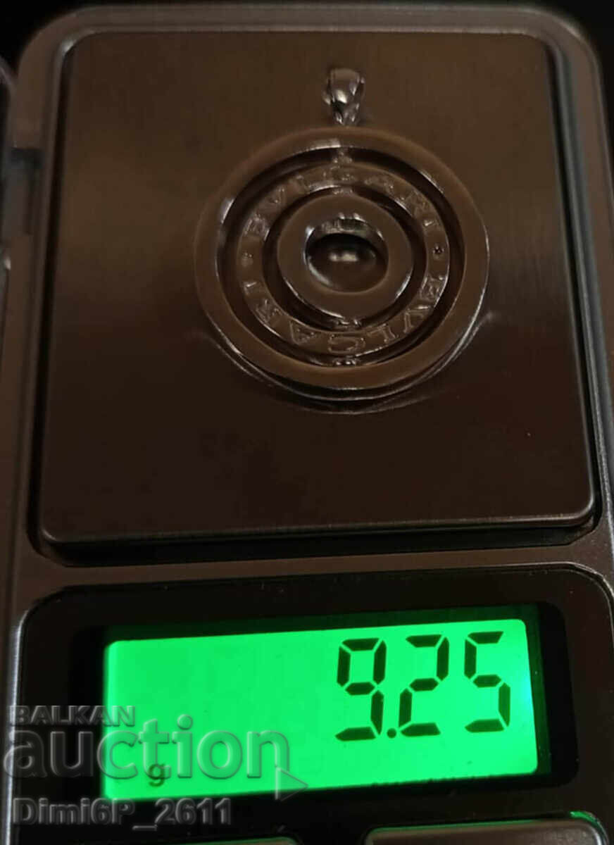 Colier argint 925 BVLGARI, pandantiv - 5