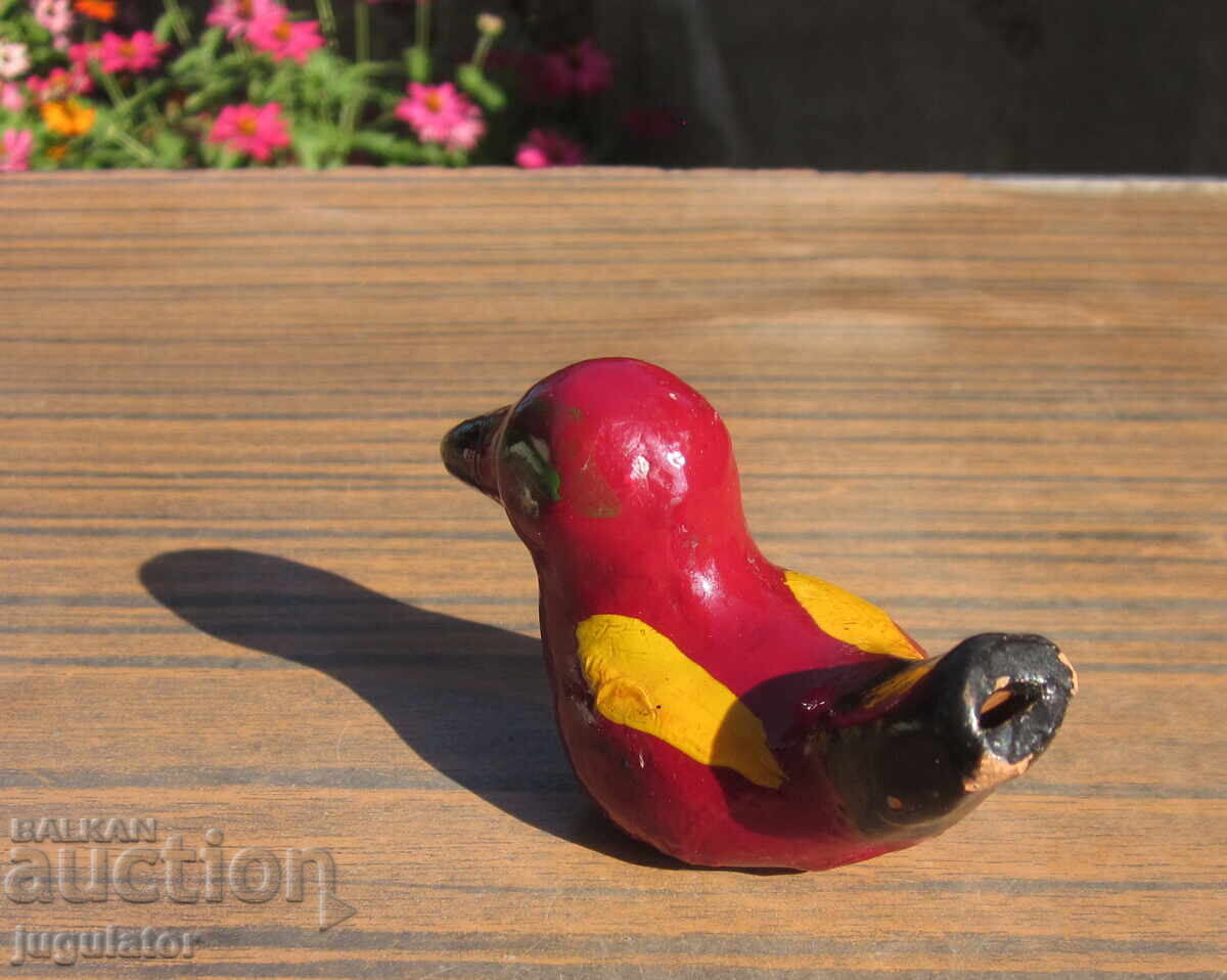 Auction  Old Bulgarian Folk Ceramic Whistle Bird Chicken
