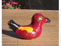 Αρχαία Βουλγαρική λαϊκή κεραμική σφυρίχτρα πουλιού κοτόπουλου