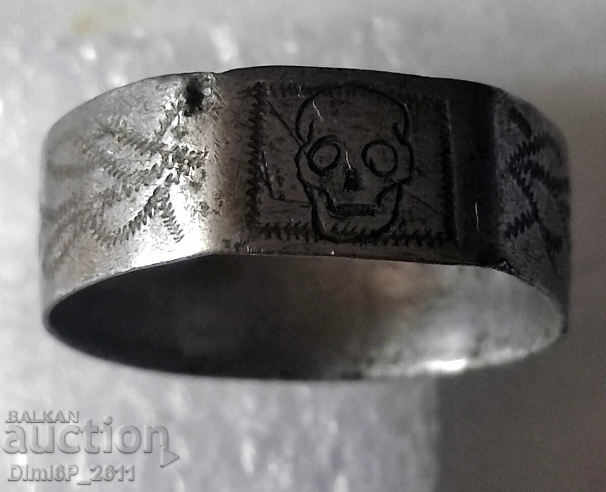 Delivery of Silver Antique Victorian Ring Memento Mori
