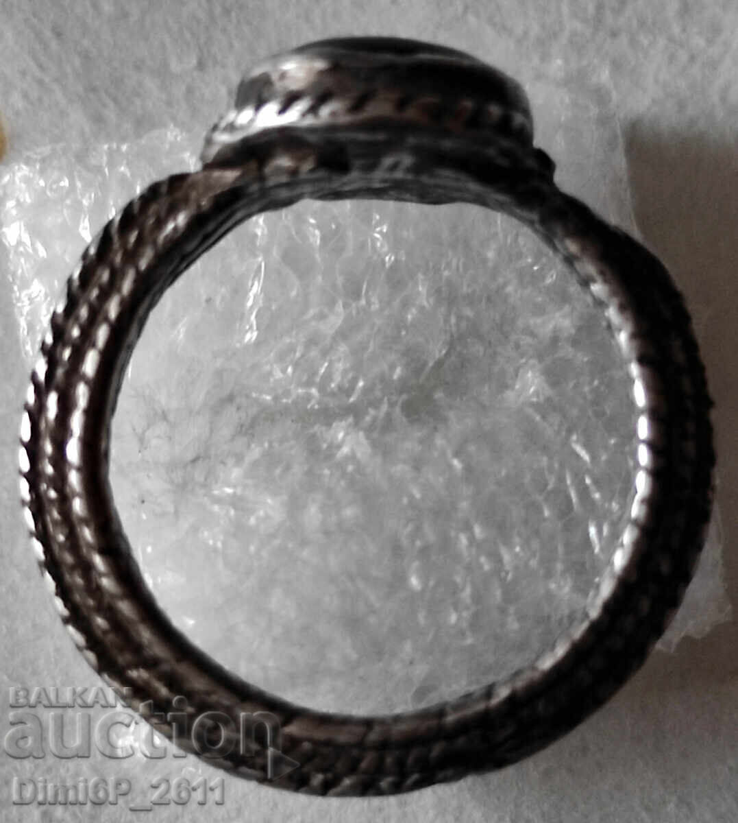Delivery of Silver ring with "Moon and Sun" stamp and jasper stone