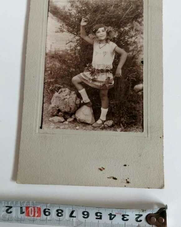 1930 ETROPOLE CHILD GIRL CHILD PICTURE PHOTOGRAPH CARDBOARD with price 30.00 BGN | € 15.34