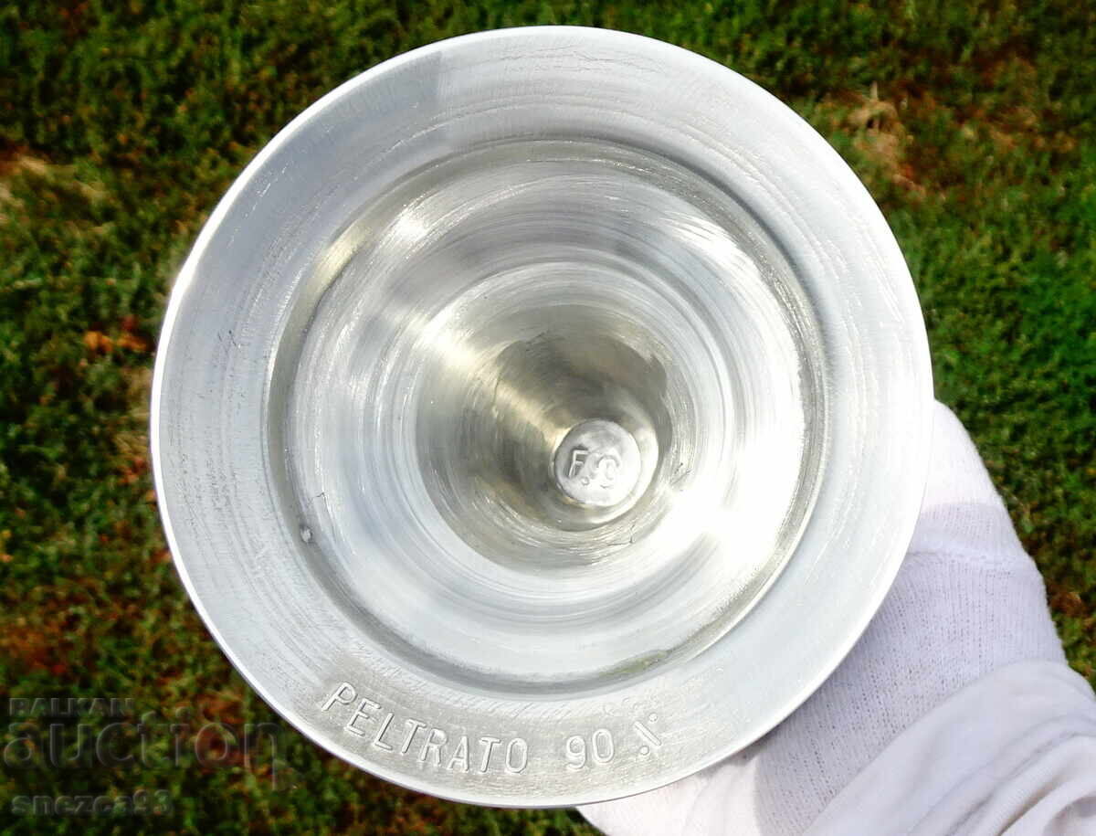 Goblet, wine glass, ram heads, angels, baroque - 7