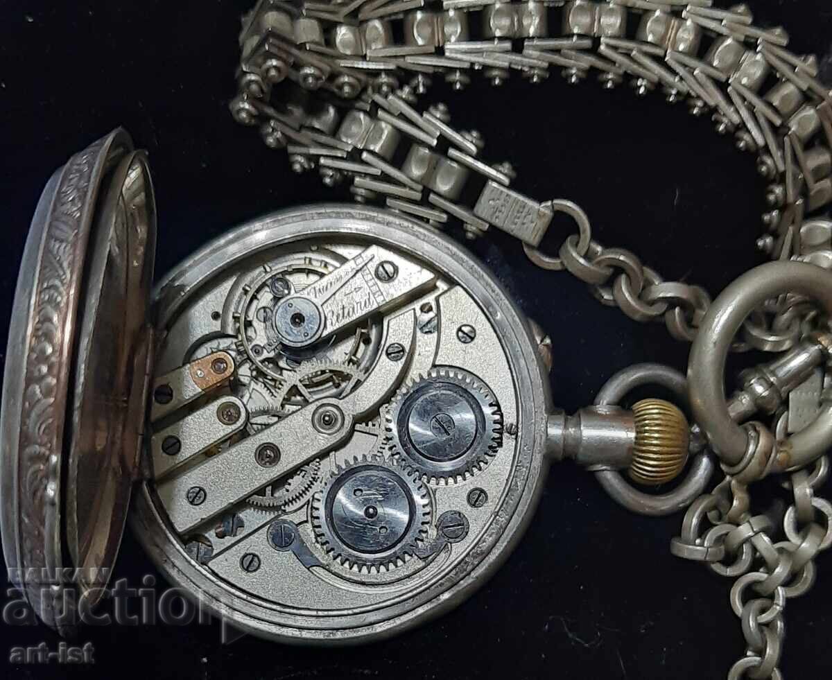 Auction  Unique Silver Swiss Watch DUBOIS