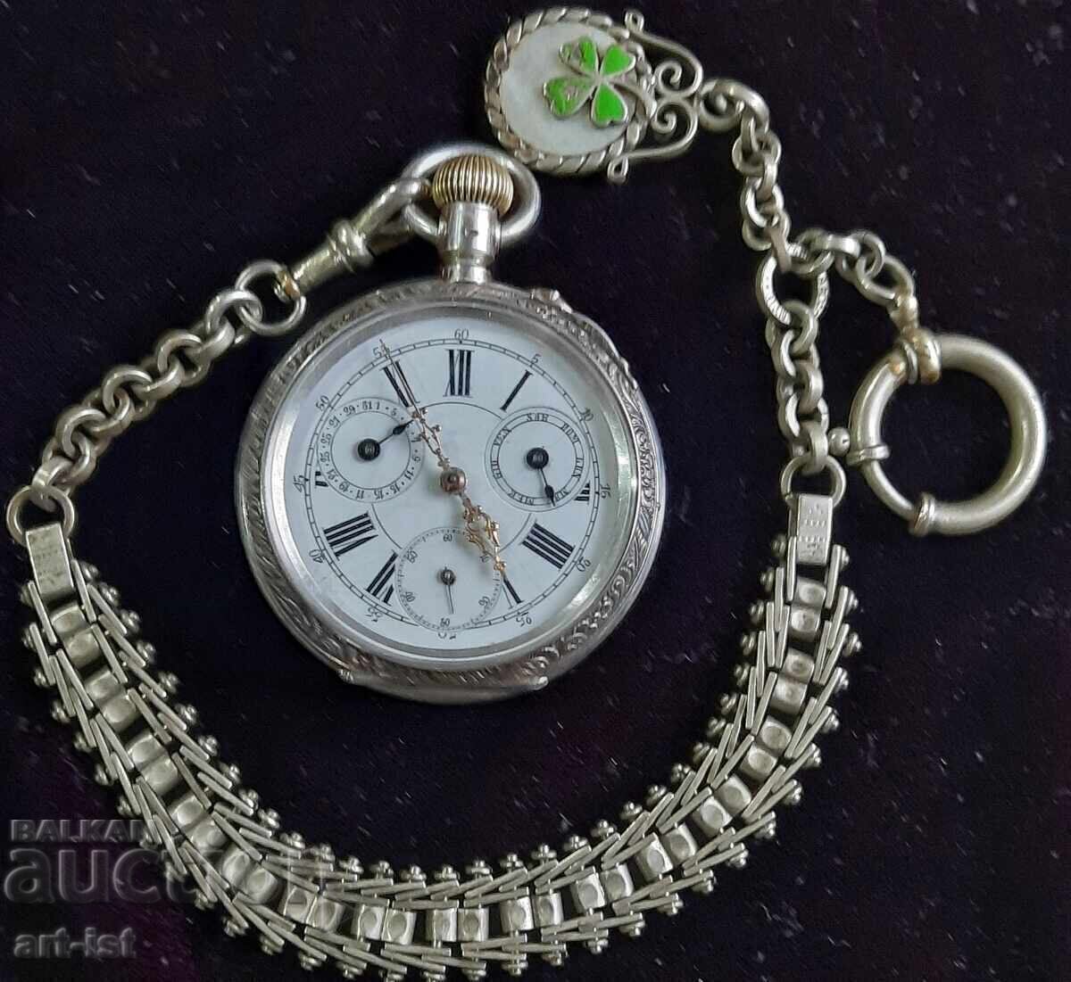 Unique Silver Swiss Watch DUBOIS