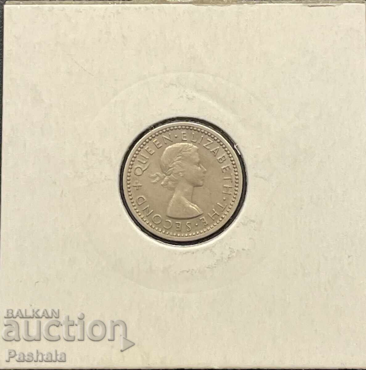 Нова Зеландия 3 пенса 1954 г. с цена 5.00 лв. | € 2.56 Нова Зеландия 3 пенса 1954 г. с цена 5.00 лв. | € 2.56