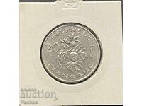 Френска Полинезия 20 франка 1970 г.