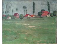 Painting, landscape, 1962, artist Zhecho Dunev (1926-1975)