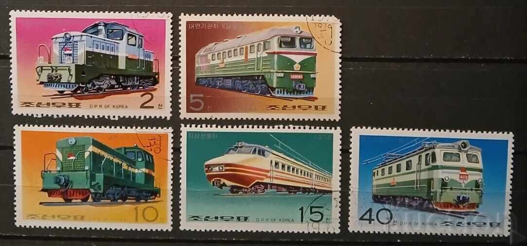 North Korea 1976 Locomotives