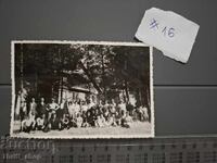 Стара пощенска картичка - Семеен портрет