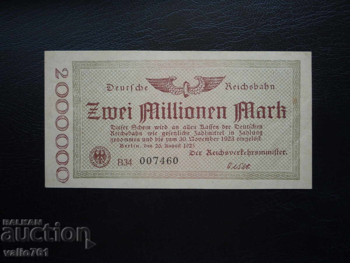 ГЕРМАНИЯ 2000000 МАРКИ 1923 ГЕРМАНИЯ 2000000 МАРКИ 1923