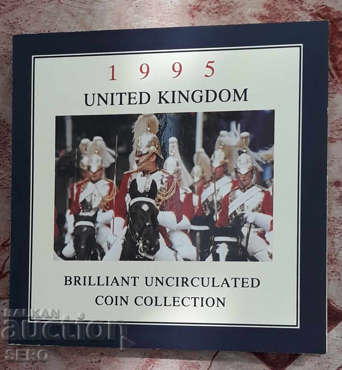 Marea Britanie - SET 1995 - din 8 monede BU cu preț 42.00 BGN | € 21.47