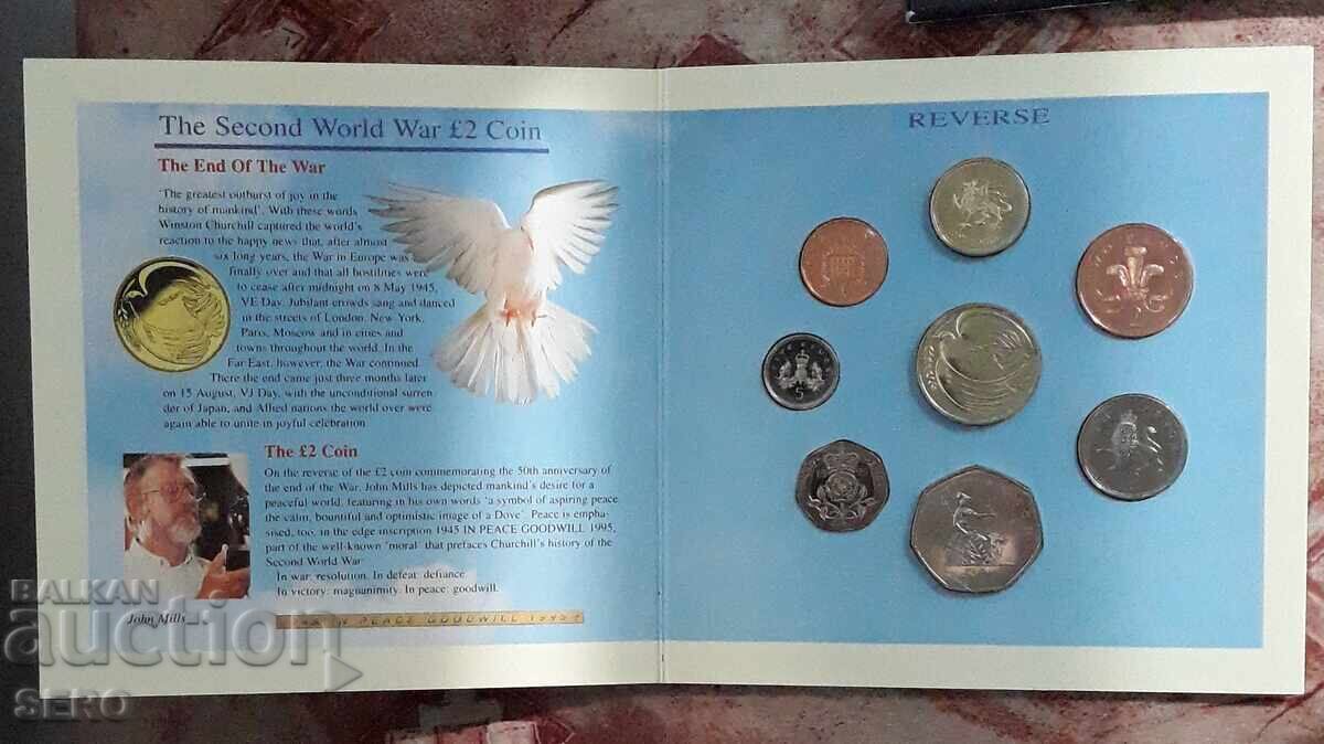 Licitație Marea Britanie - SET 1995 - din 8 monede BU