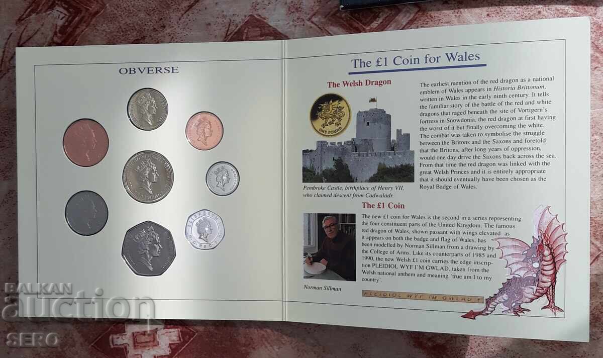 Marea Britanie - SET 1995 - din 8 monede BU - 5