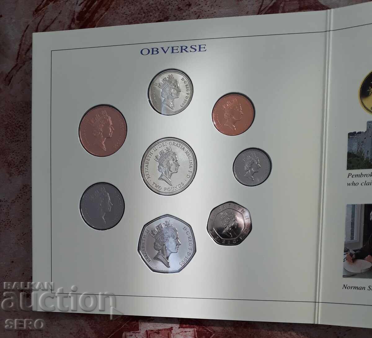 Marea Britanie - SET 1995 - din 8 monede BU - 6