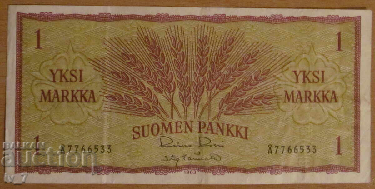 1 ΜΑΡΚΟ 1963 (98α-28), ΦΙΝΛΑΝΔΙΑ